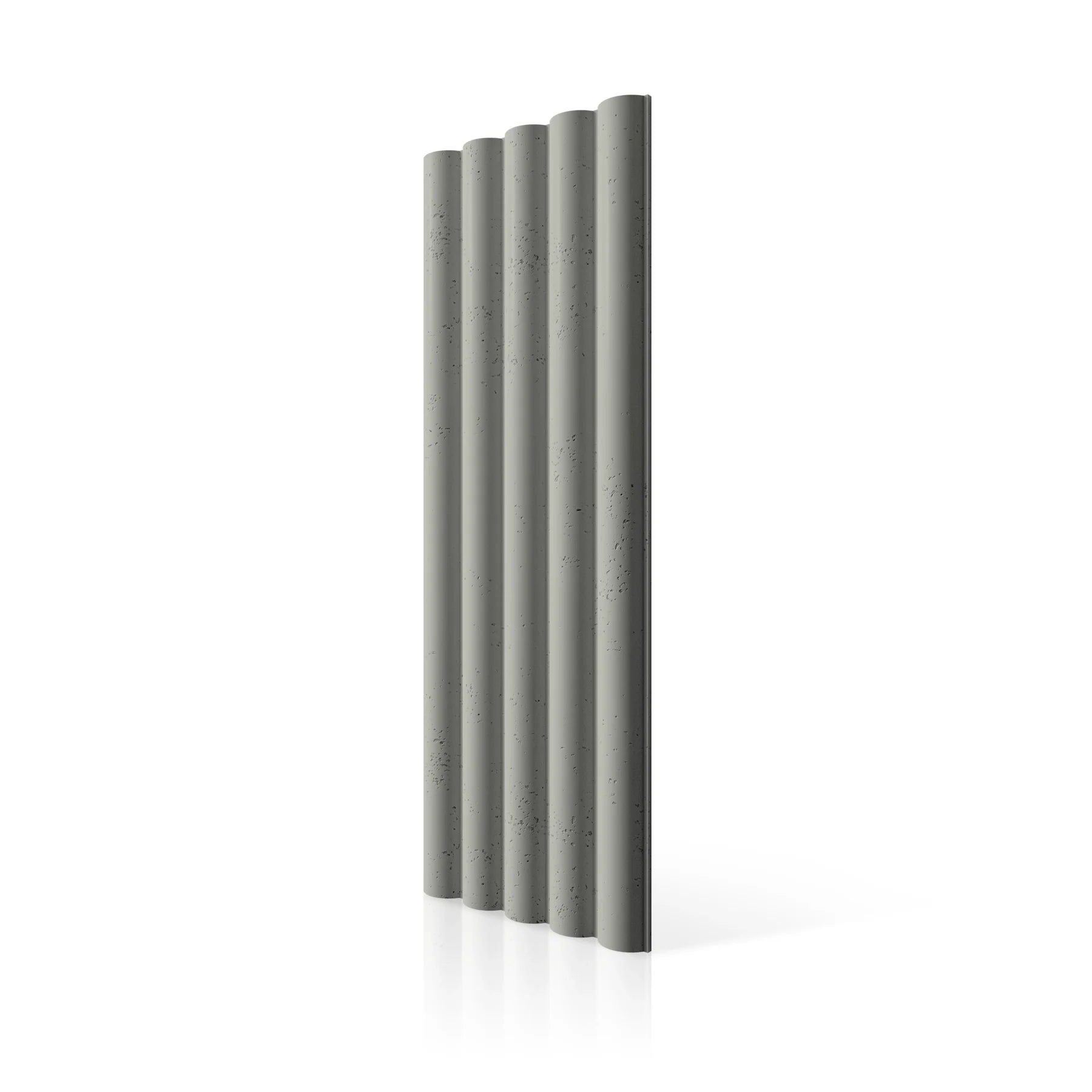 3D Concrete Wall Panels TUBES L colour swatch on white background DecorMania.eu