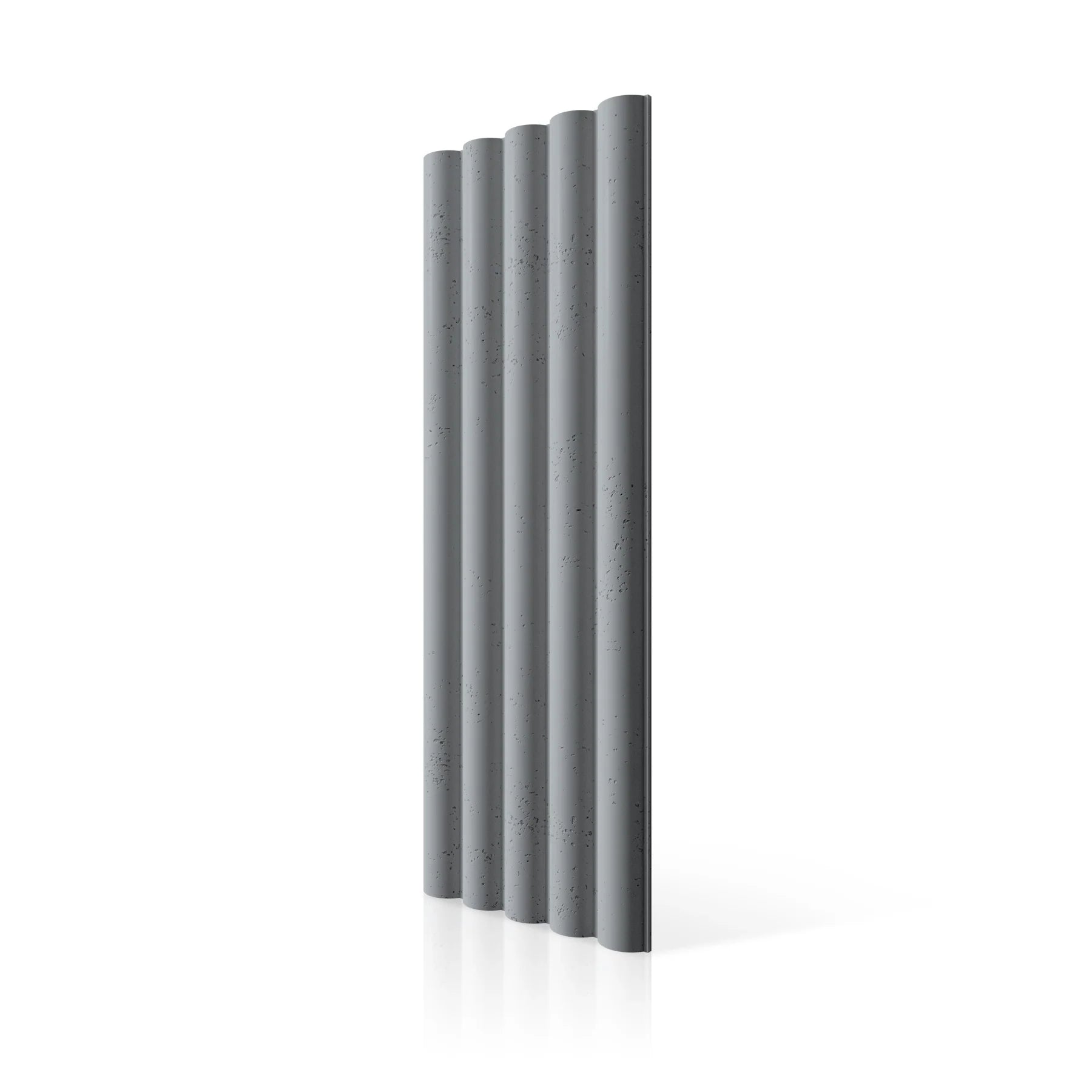 3D Concrete Wall Panels TUBES L colour swatch on white background DecorMania.eu