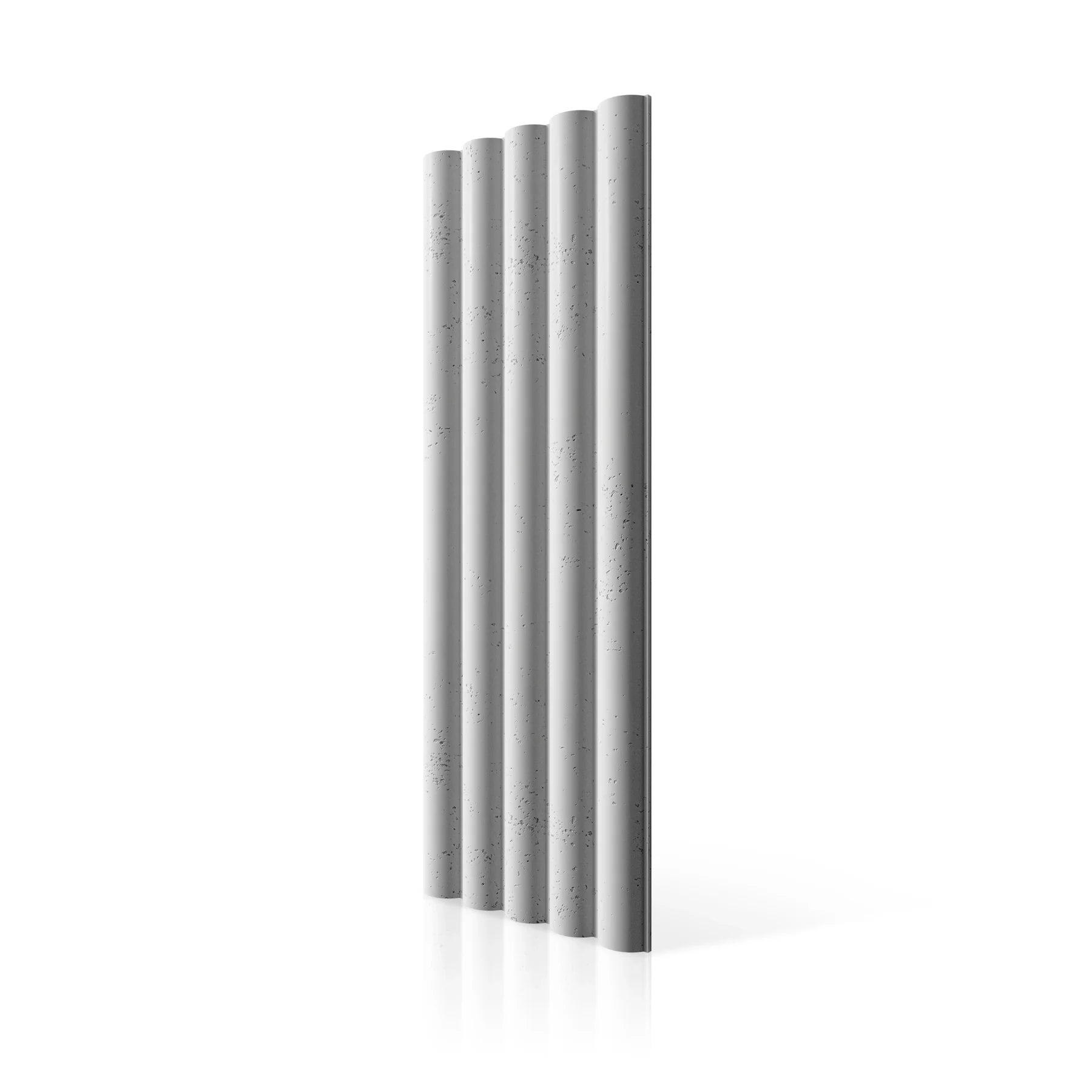 3D Concrete Wall Panels TUBES L colour swatch on white background DecorMania.eu