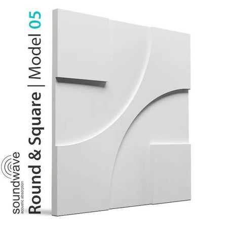 3D Wall Panel - ROUND & SQUARE - DecorMania.eu