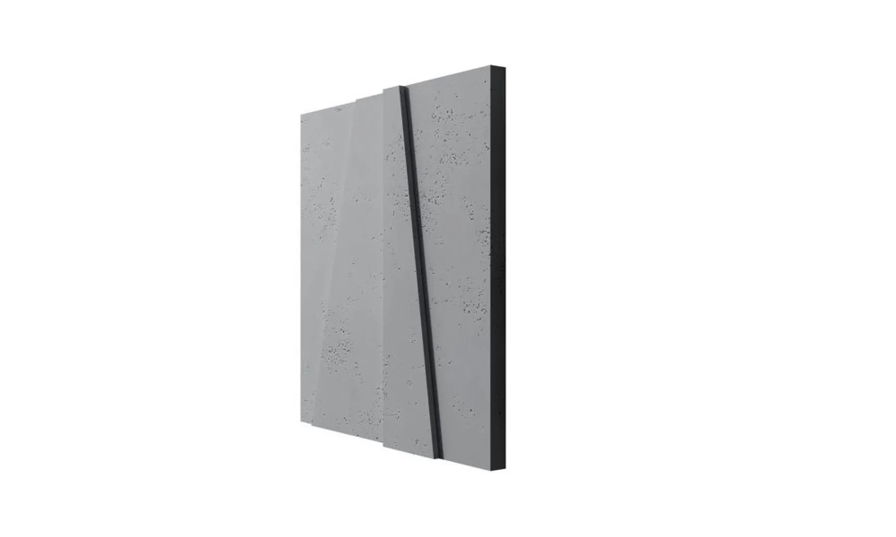 3D Concrete Wall Panels BOOKCASE on white background Decormania EU