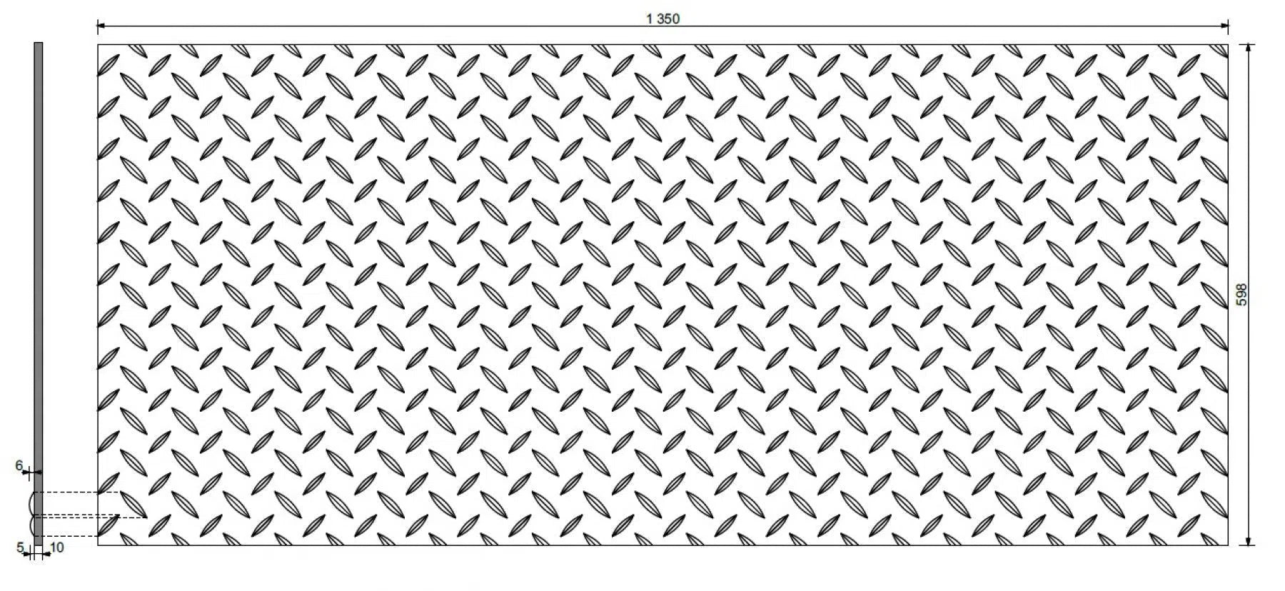 3D Concrete Wall Panels STEEL SHEET colour swatch on white background DecorMania eu