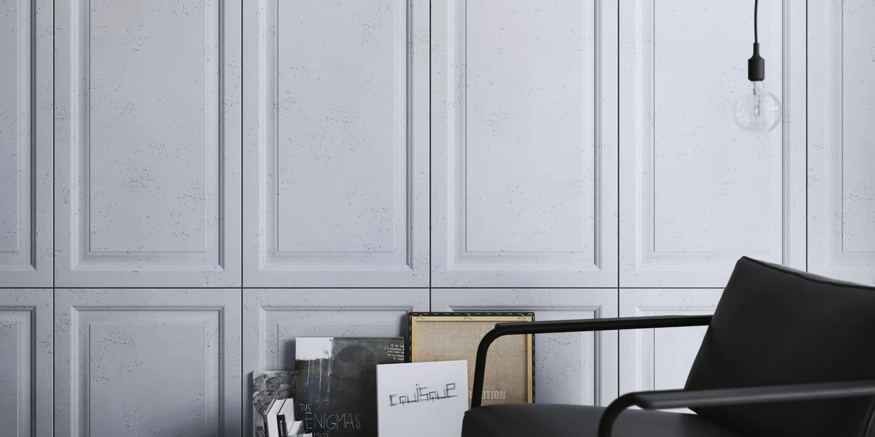 3D Concrete Wall Panels FRAMES in stylish interior | DecorMania eu
