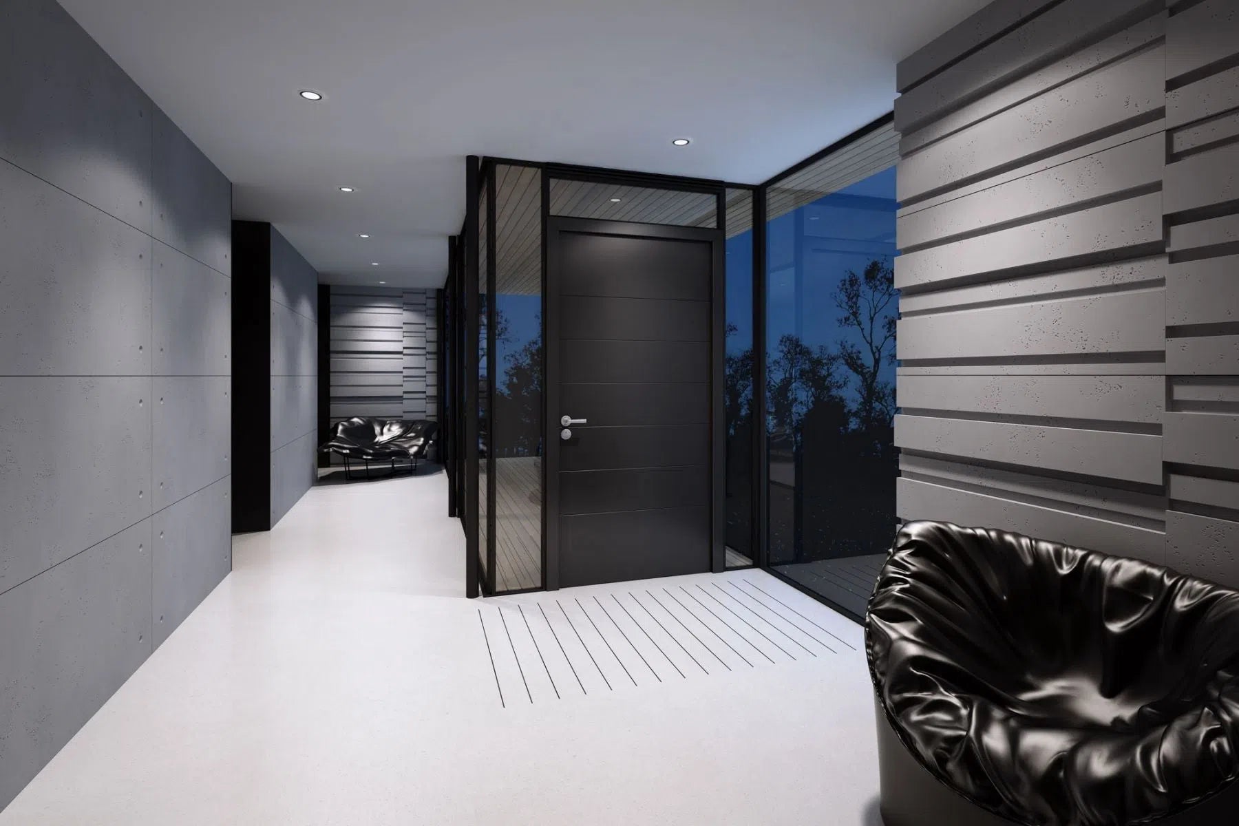 3D Concrete Wall Panels ROOFTOPS in modern interior | DecorMania eu