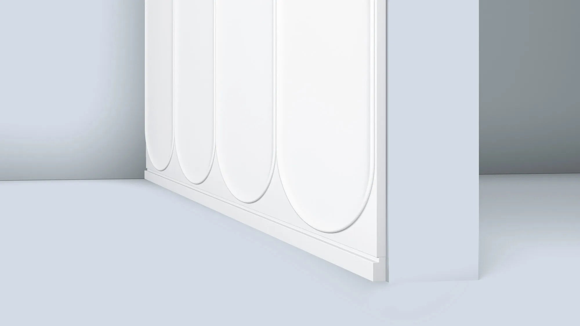 ARC L 3D Polyurethane Wall Art Panel in light blue interior DecorMania.eu