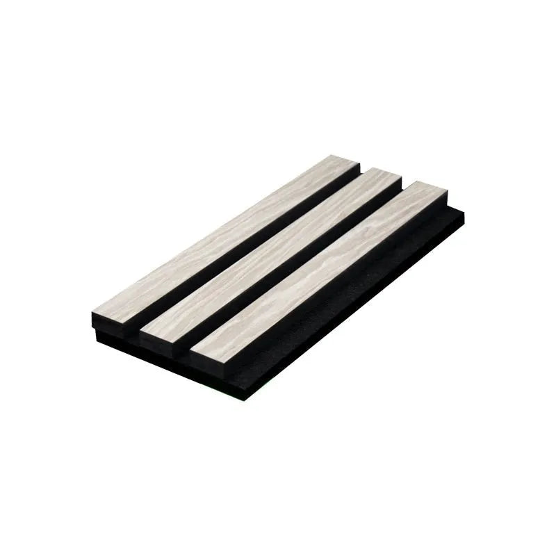 Acoustic MDF Wood Slat Wall Panel Sample on white background DecorMania.eu