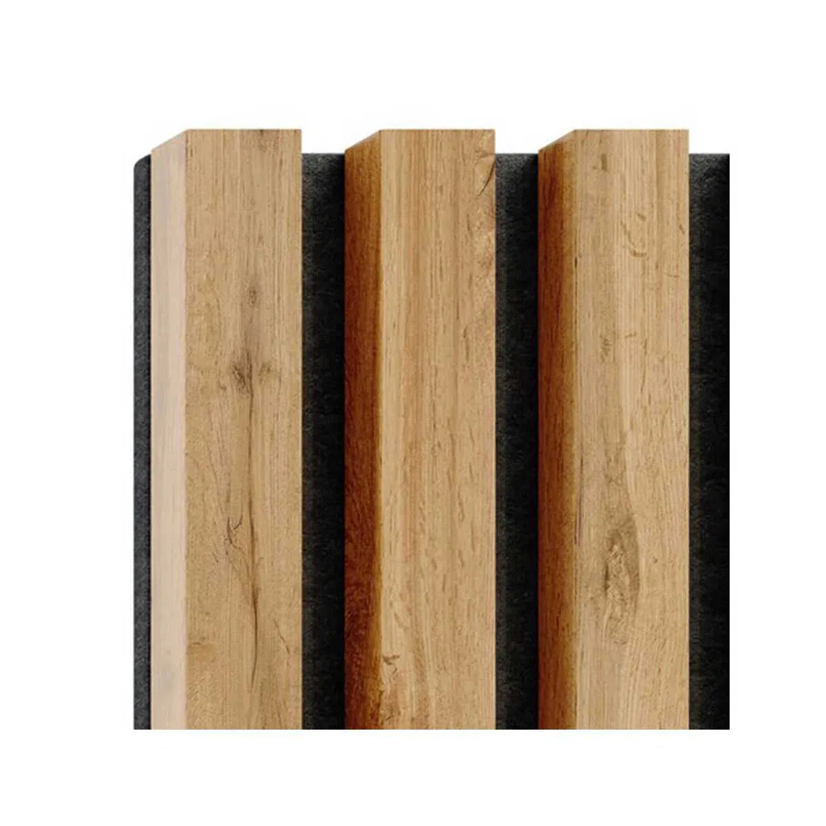 Wooden Acoustic Panels - Square OAK Wall Slats Sample DecorMania.eu