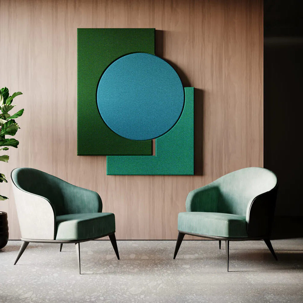 Acoustic Wall Art Panels CLASSIC 1 combined with wood Decormania eu