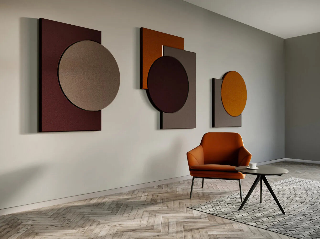 Acoustic Wall Art Panels CLASSIC 1 in cozy interior Decormania eu
