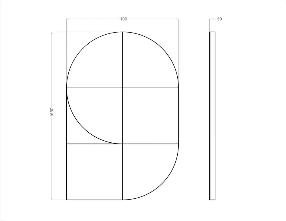 Acoustic Wall Art Panels FAN 1 dimensions Decormania.eu