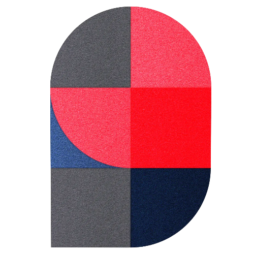 Acoustic Wall Art Panels FAN 1 lava on white background Decormania.eu