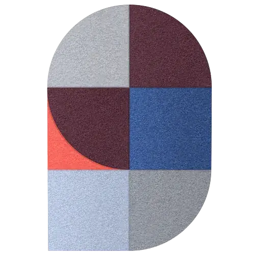 Acoustic Wall Art Panels FAN 1 venezia swatch on white background Decormania.eu