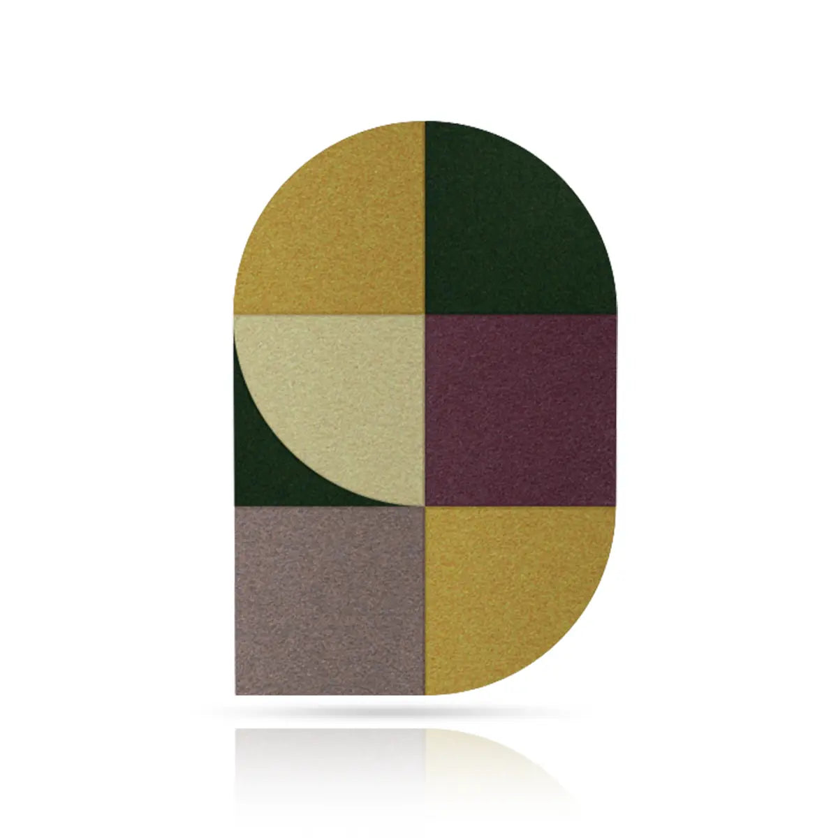 Acoustic Wall Art Panels FAN 1 fig swatch on white background Decormania.eu