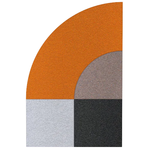 Acoustic Wall Art Panels FAN 2 ore swatch on white background Decormania eu