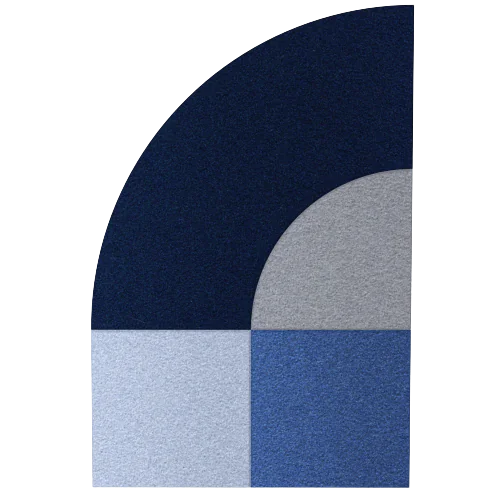 Acoustic Wall Art Panels FAN 2 plum swatch on white background  Decormania eu