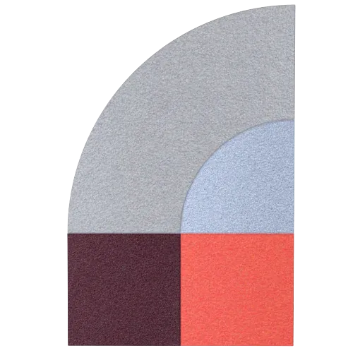 Acoustic Wall Art Panels FAN 2 venezia swatch on white background Decormania eu