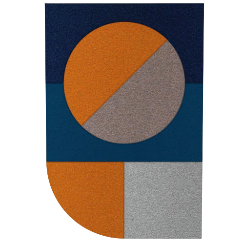 Acoustic Wall Art Panels FAN 3 veetle swatch on white background Decormania eu