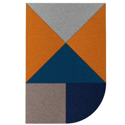 Acoustic Wall Art Panels FAN 4 beetle swatch on white background Decormania eu