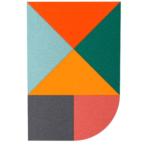 Acoustic Wall Art Panels FAN 4 energy swatch on white background Decormania eu