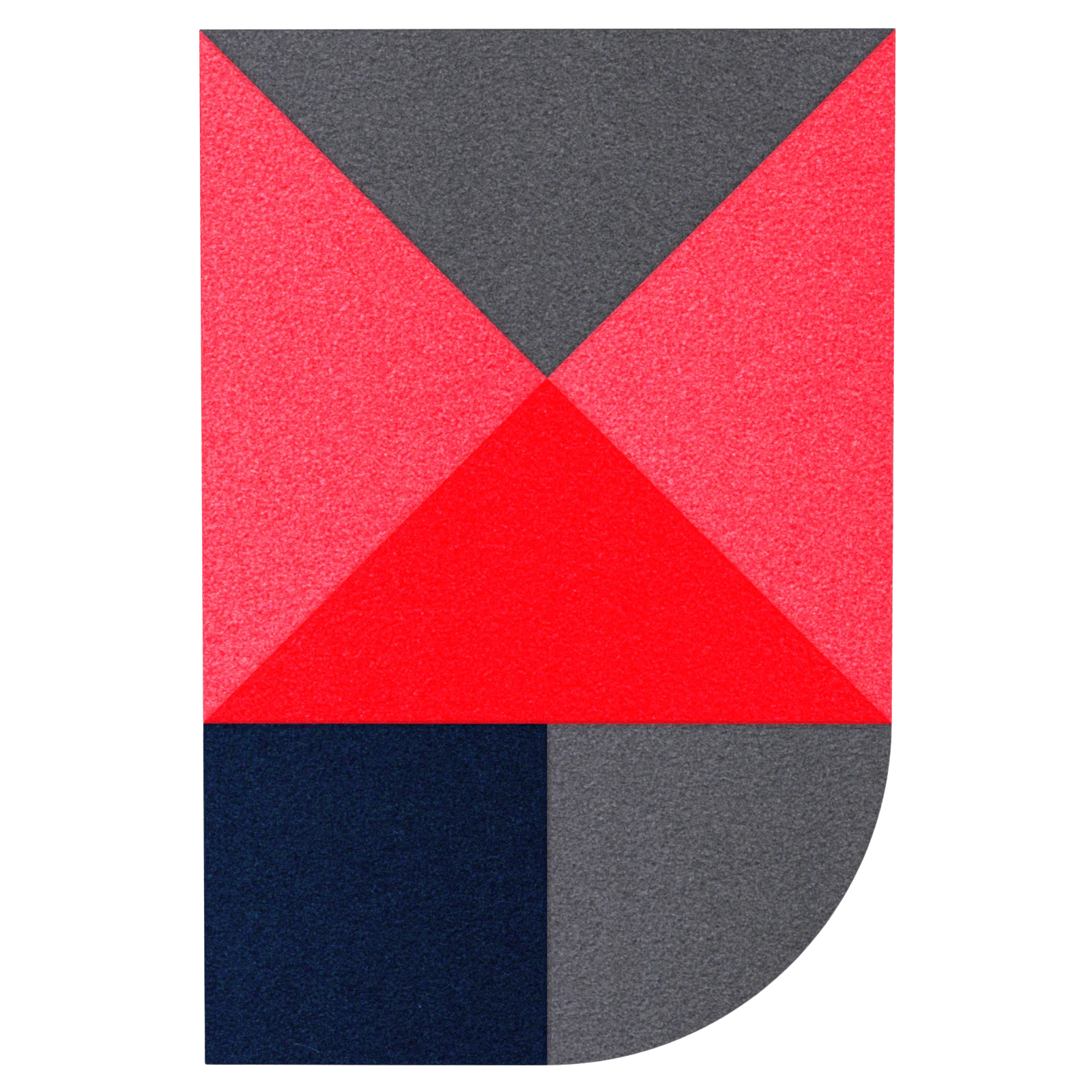 Acoustic Wall Art Panels FAN 4 lava on white background Decormania eu