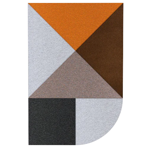 Acoustic Wall Art Panels FAN 4 ore on white background Decormania eu