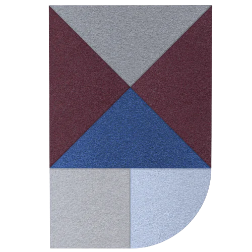 Acoustic Wall Art Panels FAN 4 venezia swatch on white background Decormania eu