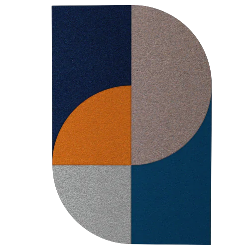 Acoustic Wall Art Panels FAN 5 beetle swatch on white background Decormania eu