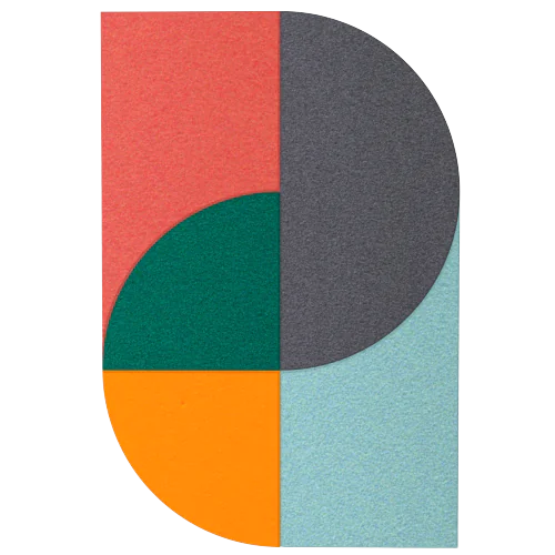 Acoustic Wall Art Panels FAN 5 energy swatch on white background Decormania eu