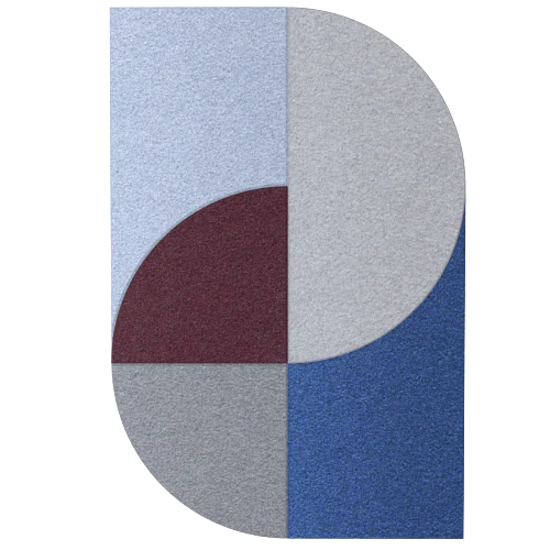 Acoustic Wall Art Panels FAN 5 venezia swatch on white background Decormania eu