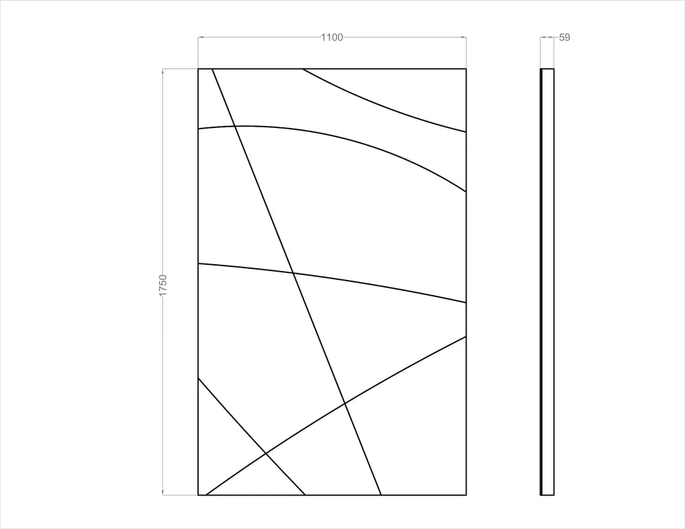 Acoustic Wall Art Panels FUSION 1 dimensions Decormania eu