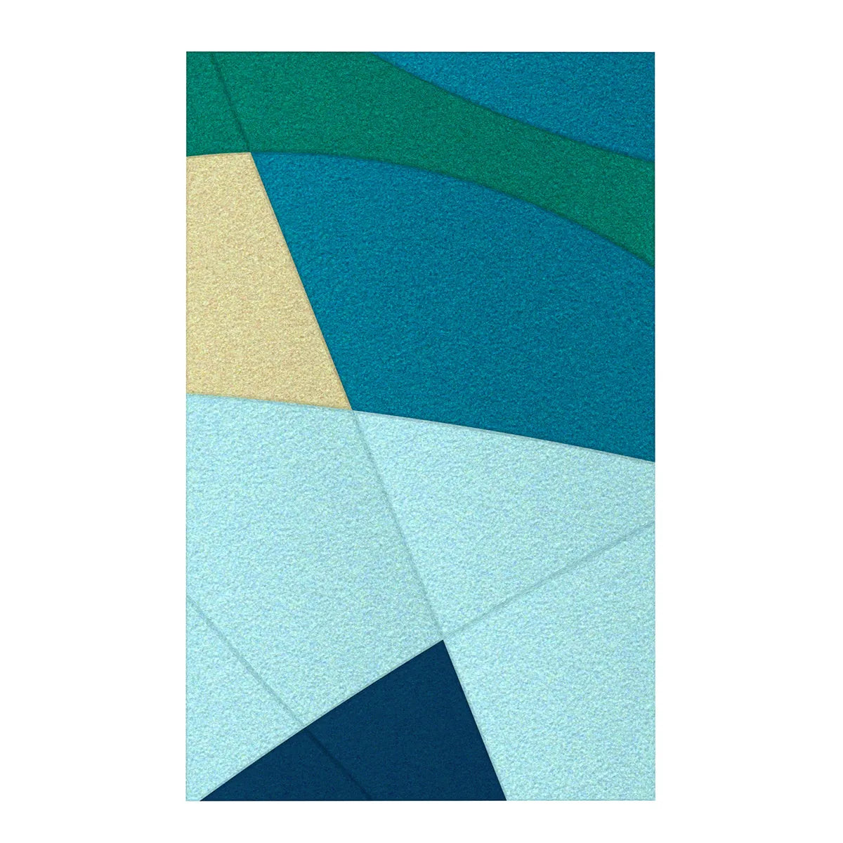 Acoustic Wall Art Panels FUSION 1 ocean swatch on white background Decormania eu