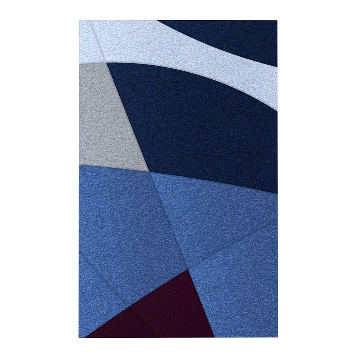 Acoustic Wall Art Panels FUSION 1 plum swatch on white background Decormania eu