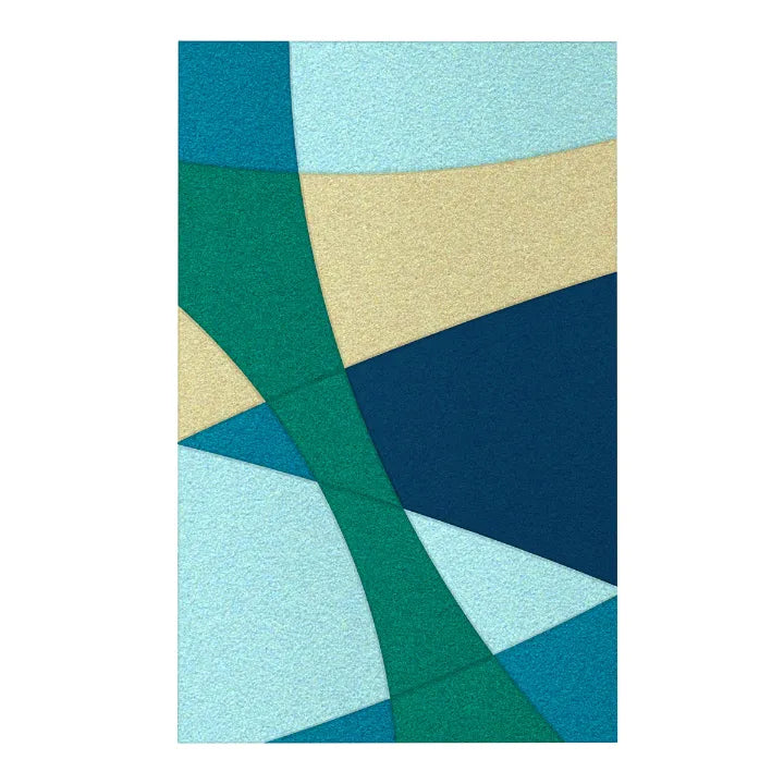 Acoustic Wall Art Panels FUSION 2 ocean swatch on white background DecorMania eu