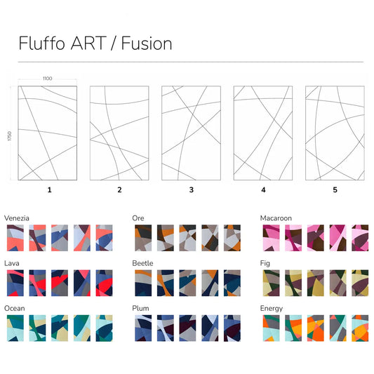Acoustic Wall Art Panels FUSION 3 design and colour chart DecorMania eu