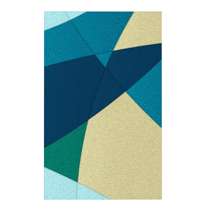 Acoustic Wall Art Panels FUSION 3 ocean swatch on white backgruond DecorMania eu