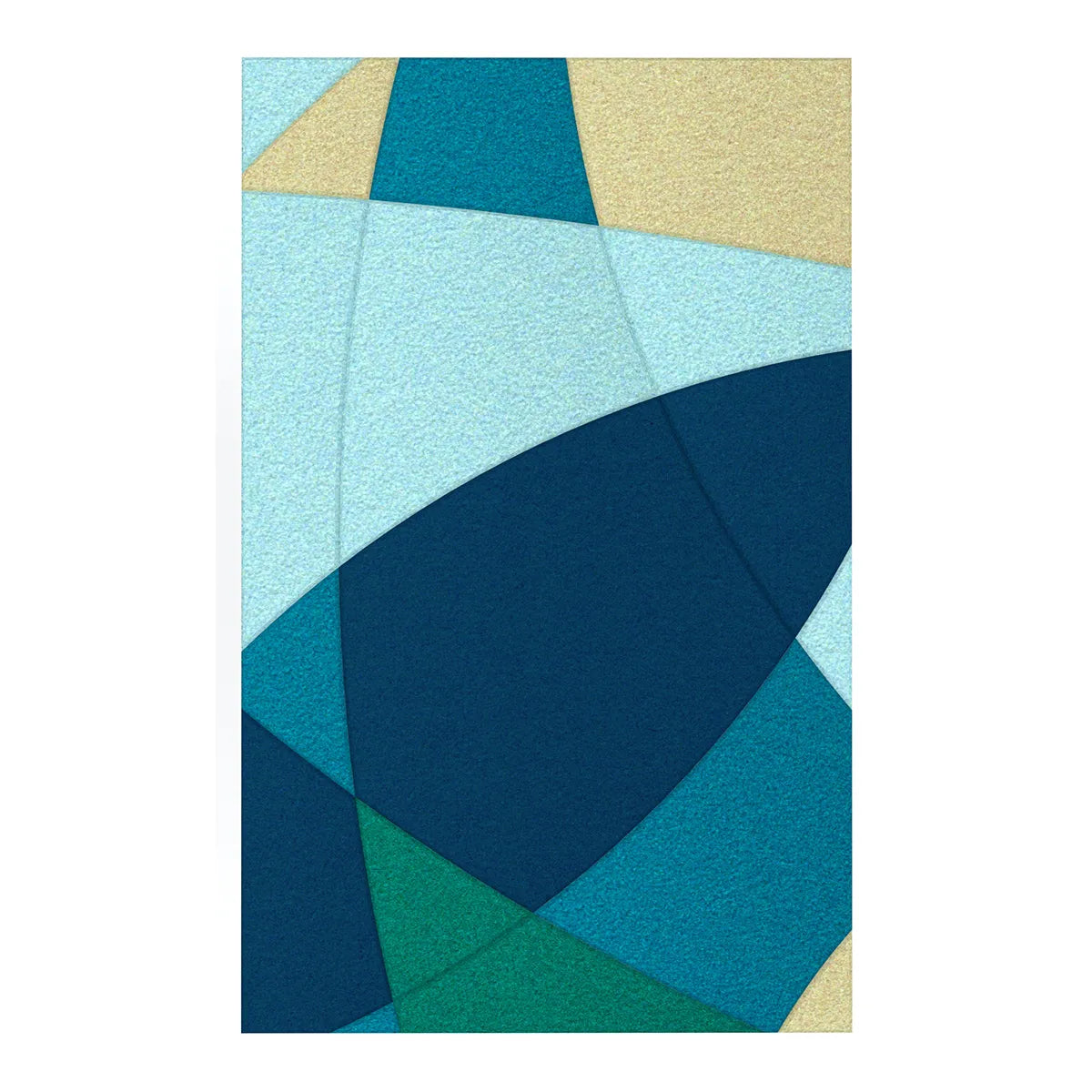 Acoustic Wall Art Panels FUSION 5 ocean swatch on white backgorund DecorMania eu