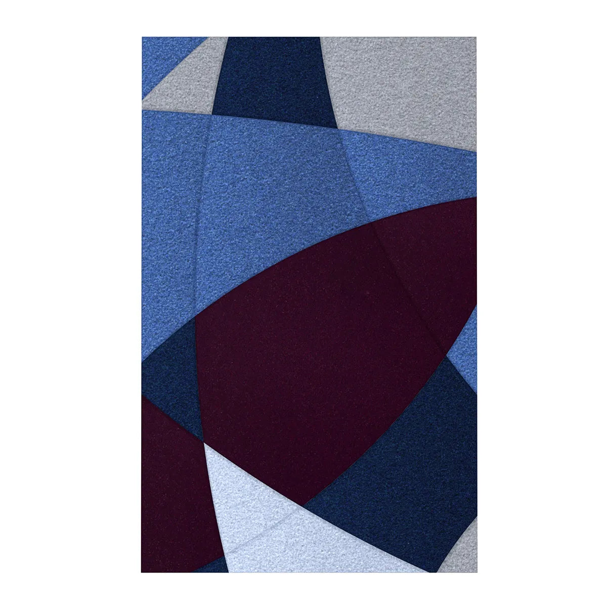 Acoustic Wall Art Panels FUSION 5 plum swatch on white background DecorMania eu