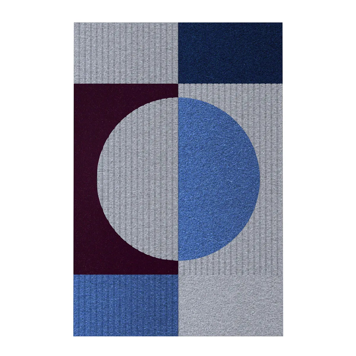 Acoustic Wall Art Panels RING 1 plum swatch on white background Decormania eu