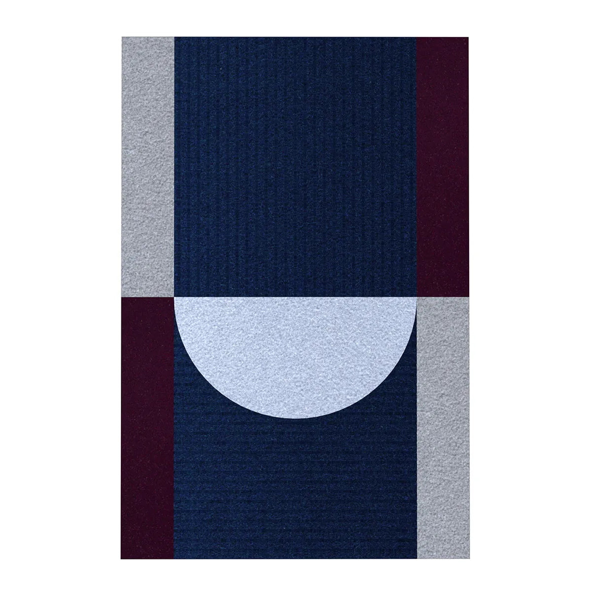 Acoustic Wall Art Panels RING 2 plum swatch on white background Decormania eu