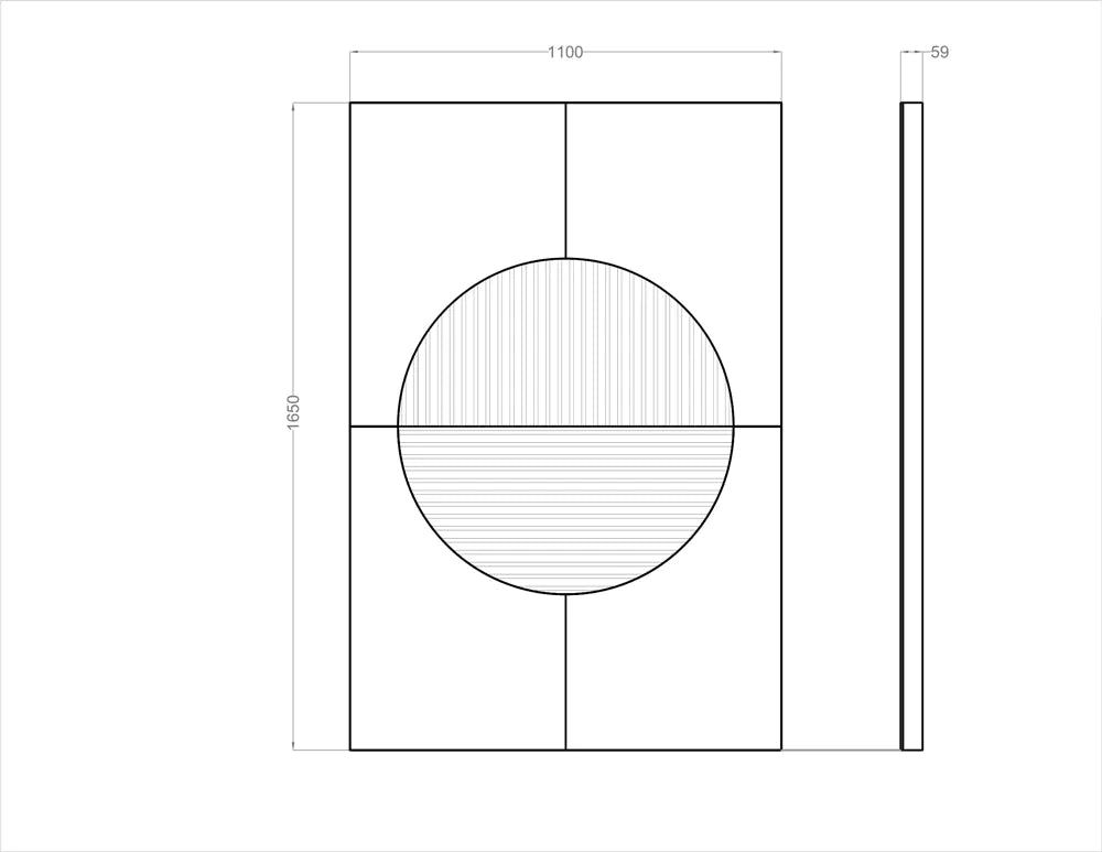 Acoustic Wall Art Panels RING 5 dimensions Decormania eu