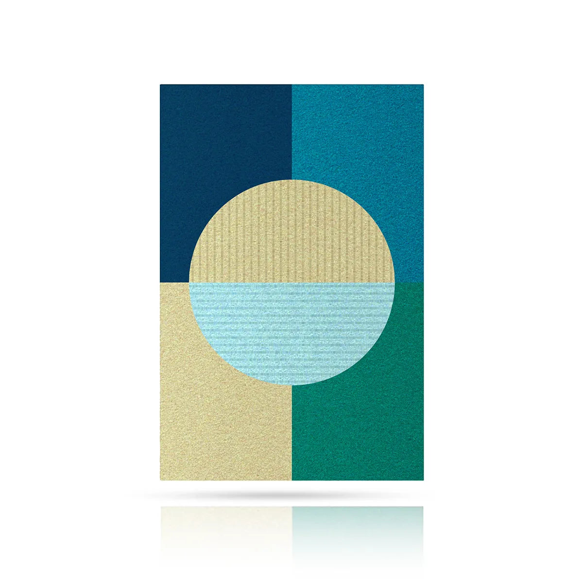 Acoustic Wall Art Panels RING 5 ocean swatch on white background Decormania eu