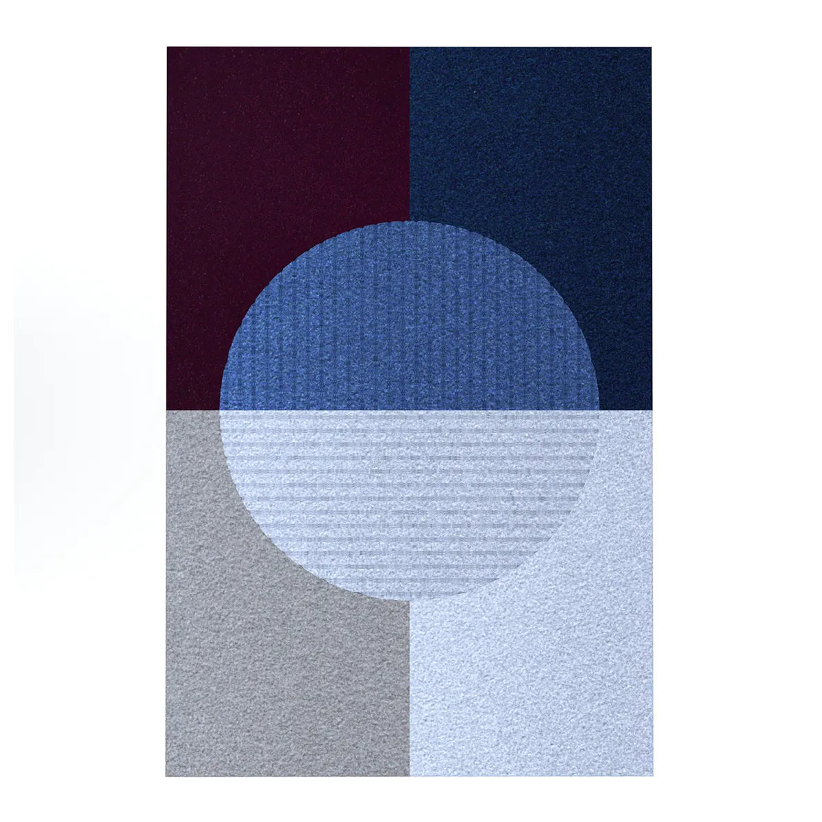 Acoustic Wall Art Panels RING 5 plum swatch on white background Decormania eu