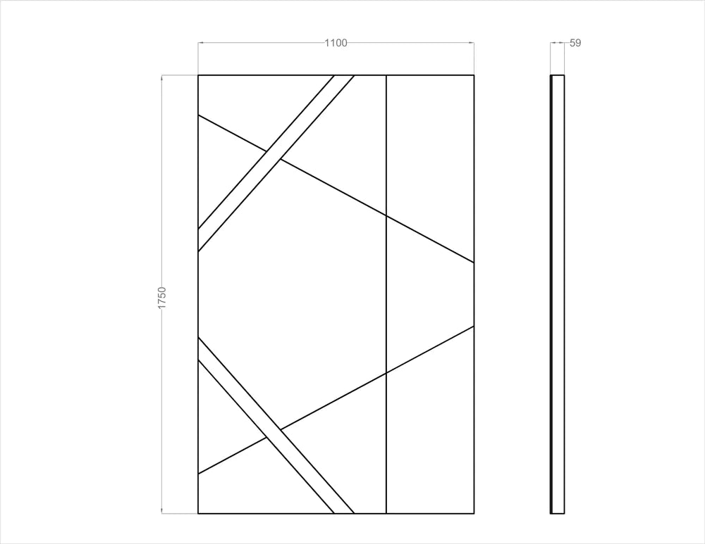 Acoustic Wall Art Panels SAIL 1 dimensions Decormania eu