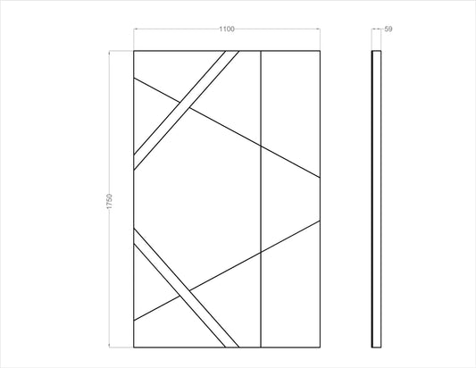 Acoustic Wall Art Panels SAIL 1 dimensions Decormania eu