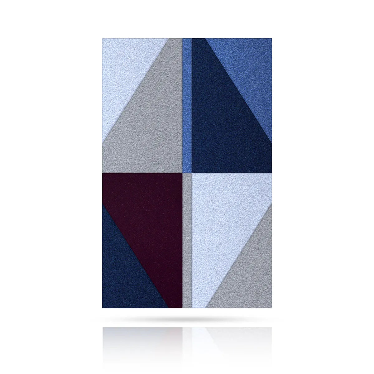 Acoustic Wall Art Panels SAIL 3 plum swatch on white background DecorMania eu