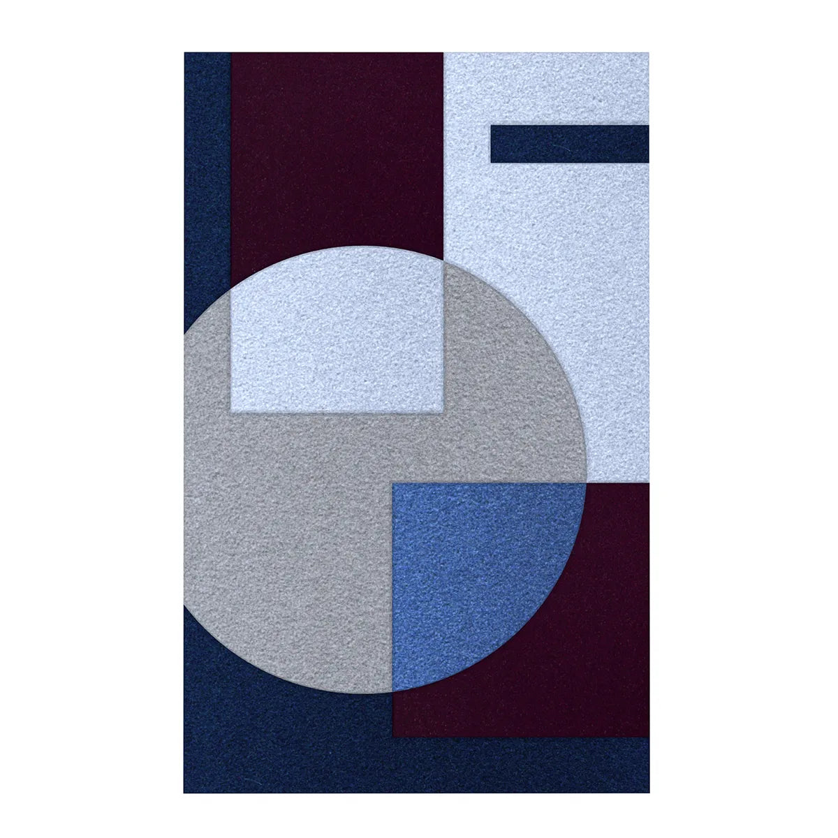 Acoustic Wall Art Panels SHAPES 1 plum swatch on white background Decormania eu