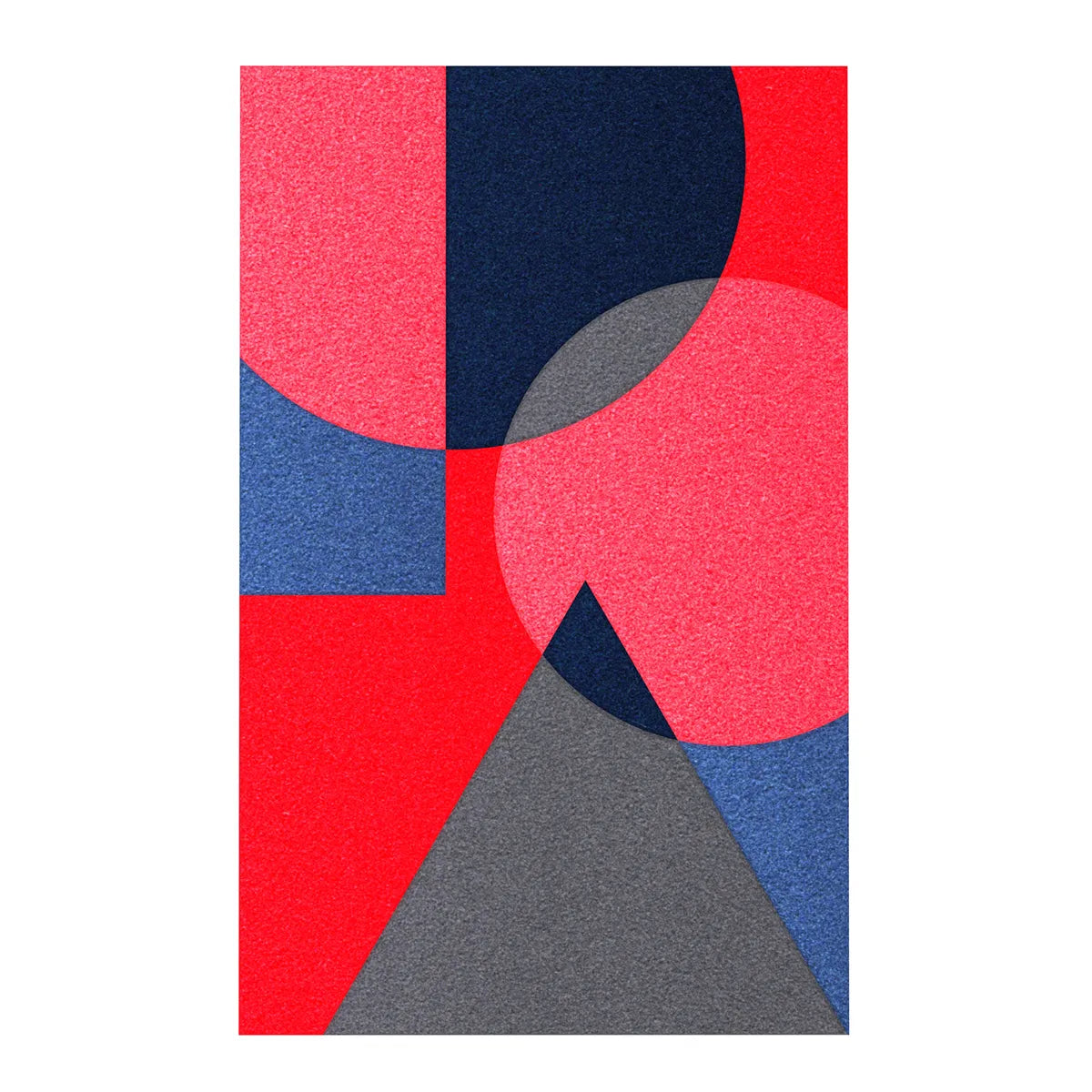 Acoustic Wall Art Panels SHAPES 4 lava swatch on white background Decormnia eu