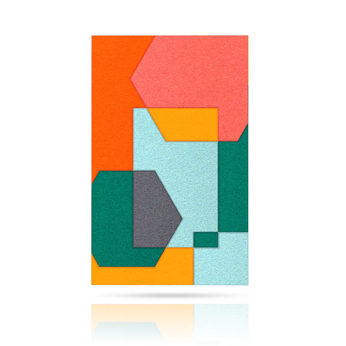 Acoustic Wall Art Panels SHAPES 5 energy swatch on white background Decormania eu