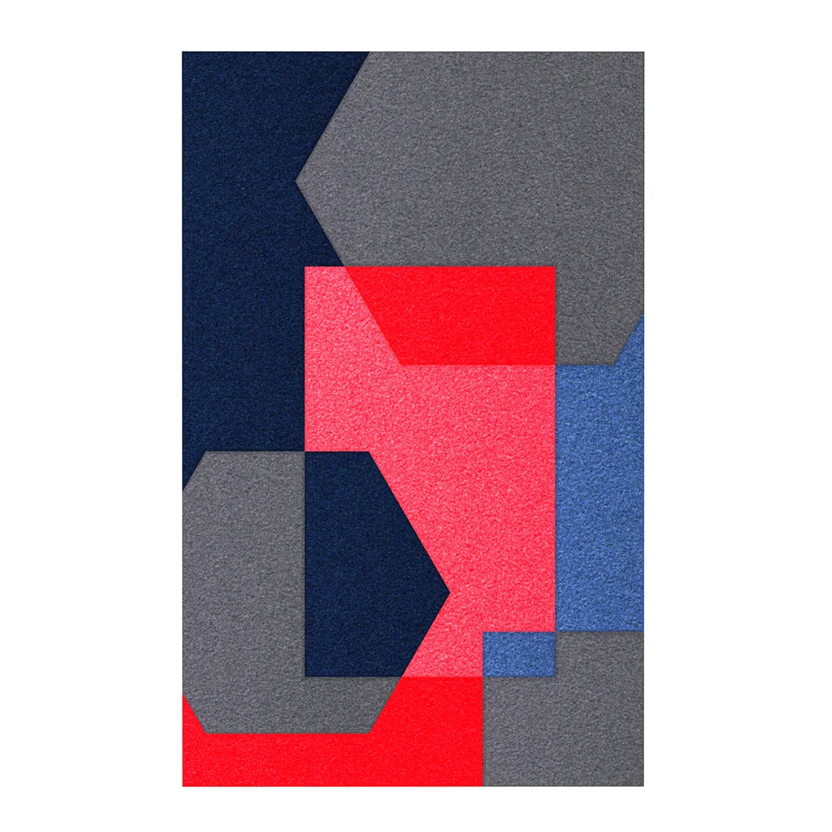 Acoustic Wall Art Panels SHAPES 5 lava swatch on white background Decormania eu