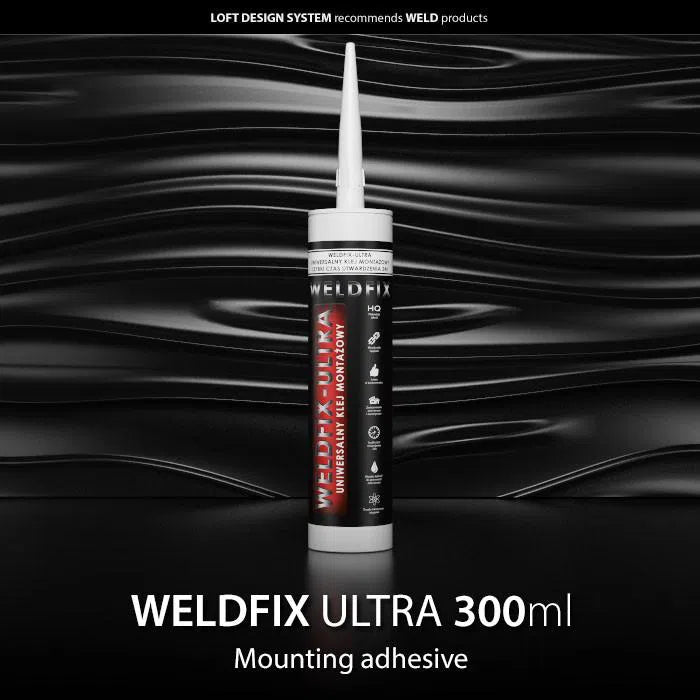Adhesives & accessories - WELDFIX ULTRA Mounting Adhesive on black background Decormania.eu